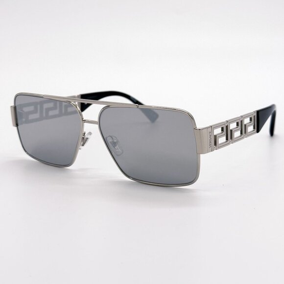 NEW VERSACE SUNGLASSES VE2290 10016G SILVER/GRAY UNISEX EYEWEAR VE2290 1001/6G main image 7